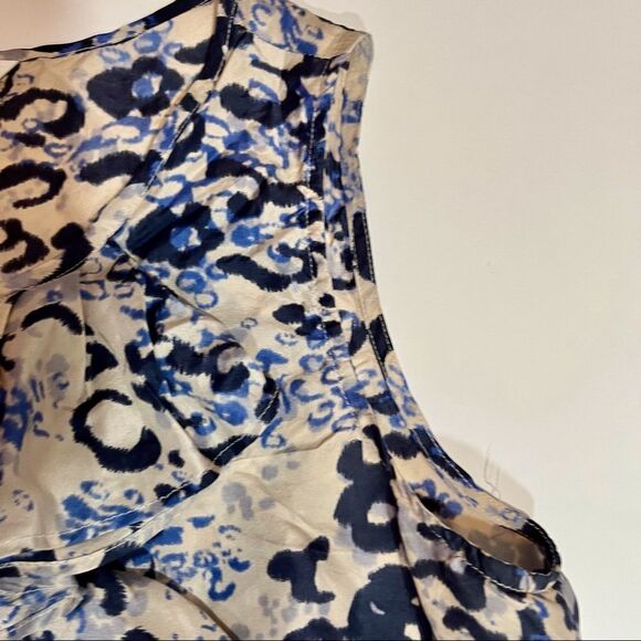 Cabi silk sleeveless cascading ruffle top - Picture 10 of 16